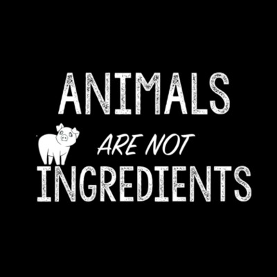 Animals are not Ingredients - Womens Maple Organic Tee Design