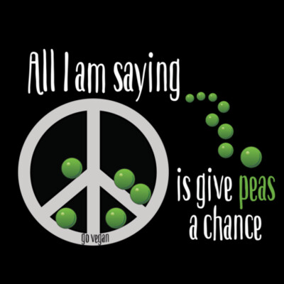 Give peas a chance - Shoulder Tote Design