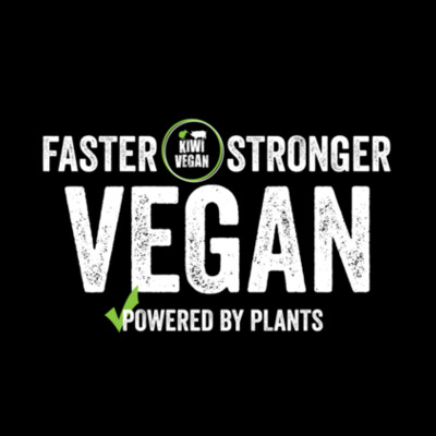 Faster Stronger Vegan - Mens Staple Organic Tee Design