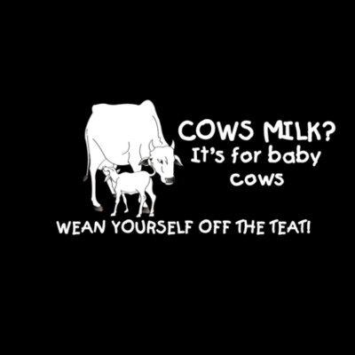 Cow's Milk is for baby cows - Womens Bevel V-Neck Tee Design