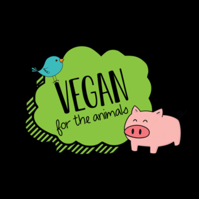 Vegan for the animals - Womens Maple Organic Tee Design