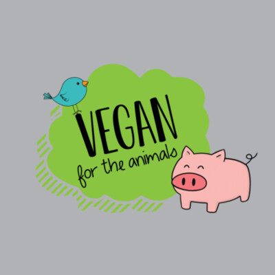 Vegan for the animals - Mens Staple Organic Tee Design