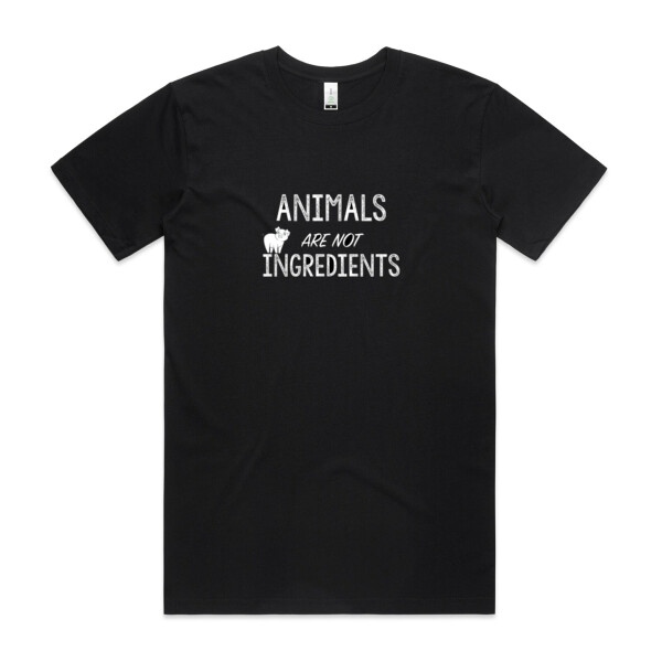 Animals are not Ingredients - Mens Staple Organic Tee Thumbnail