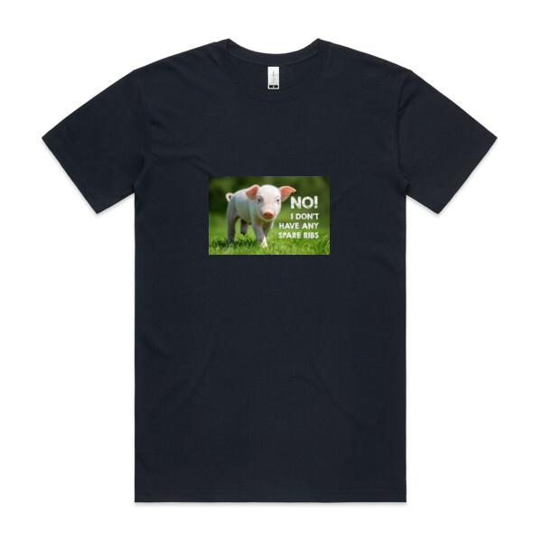 No spare ribs - Mens Staple Organic Tee Thumbnail
