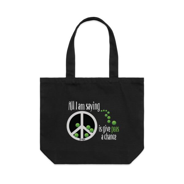 Give peas a chance - Shoulder Tote Thumbnail