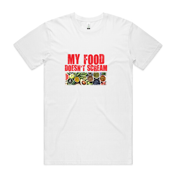 My food doesn't scream - Mens Staple Organic Tee Thumbnail