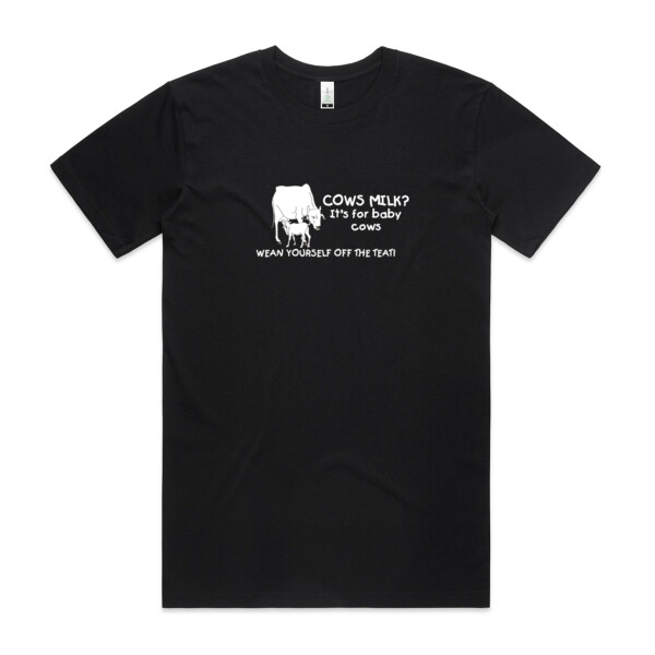 Cow's Milk is for baby cows - Mens Staple Organic Tee Thumbnail