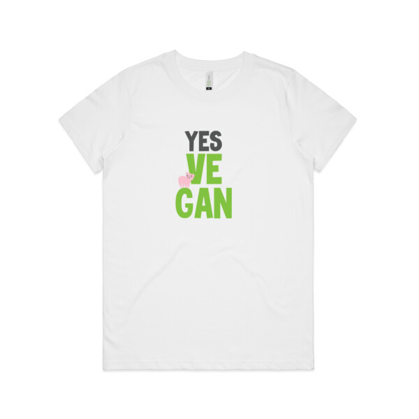 Yes Ve Gan - Womens Maple Organic Tee Thumbnail