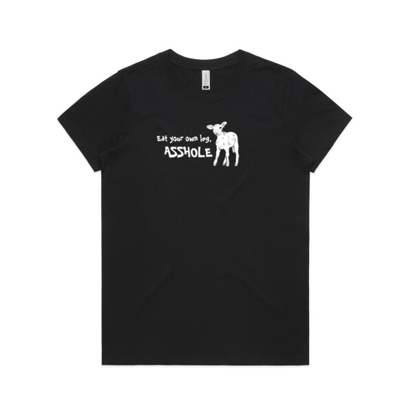 Eat your own leg - Womens Maple Organic Tee Thumbnail
