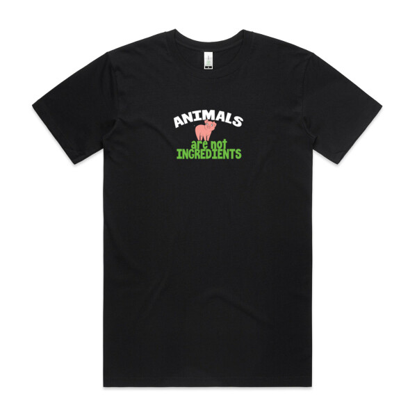 Animals are not Ingredients - Mens Staple Organic Tee Thumbnail