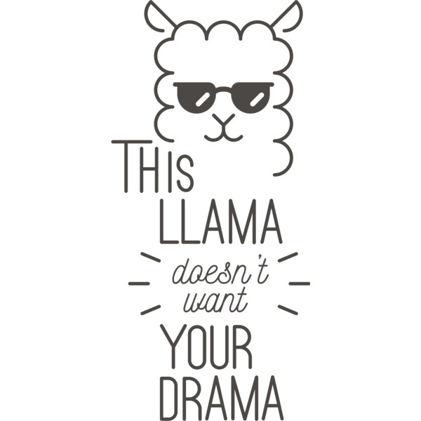 This Llama Doesn't Want Your Drama Thumbnail